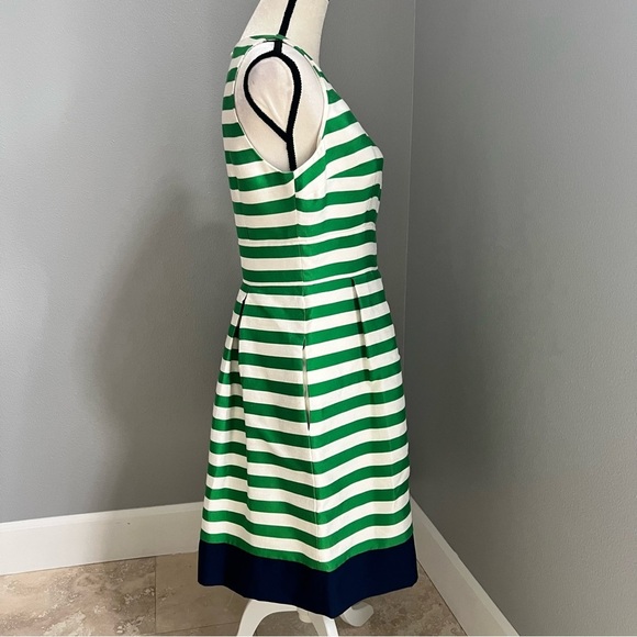 Eliza J Green and White Striped Midi Dress - Picture 7 of 13